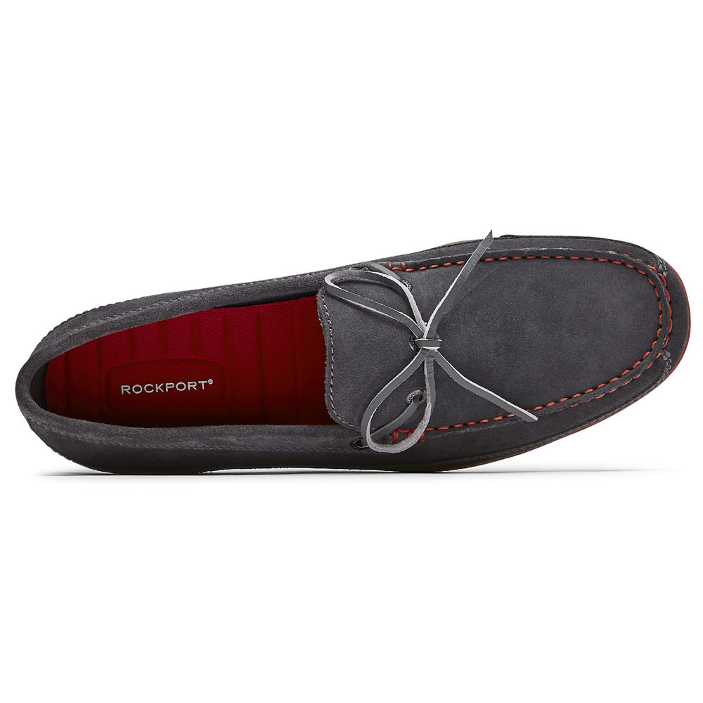 Mocassins Rockport Homem Cinzentas Escuro - Malcom Tie - 32689QDHZ